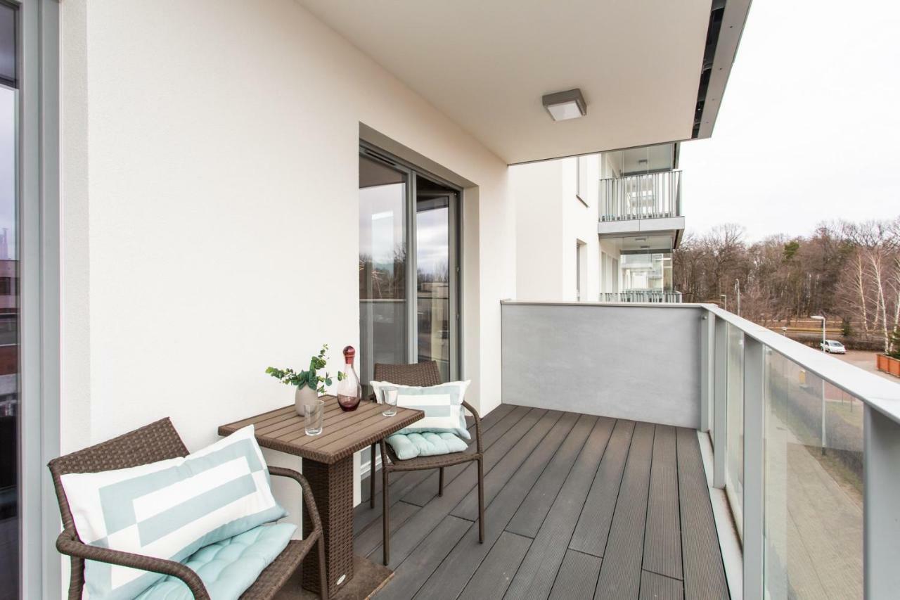 Seaside Beach Przy Plazy - Parking - Praia Apartments - Ergo Polsat Plus Arena 格但斯克 外观 照片