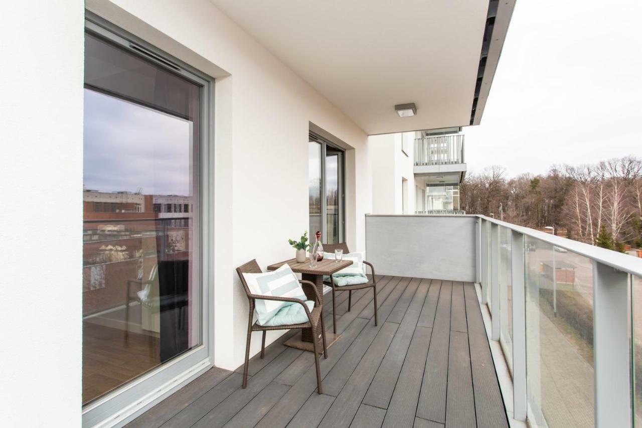 Seaside Beach Przy Plazy - Parking - Praia Apartments - Ergo Polsat Plus Arena 格但斯克 外观 照片